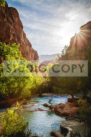 Havasu Falls on Havasu Trail