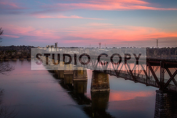The Old Railroad Bridge Sunrise