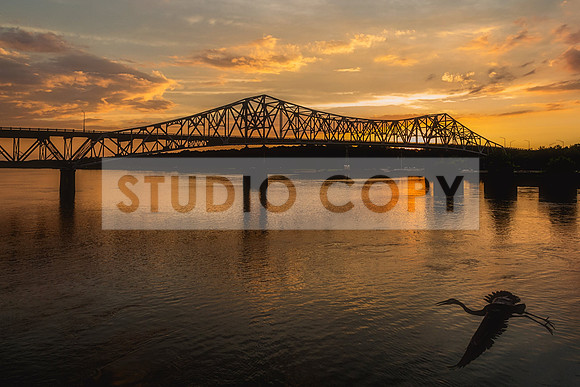 Sunset Over Oneal Bridge